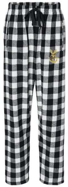 LADIES CUT Boxercraft Lounge Pants-Black/white plaid