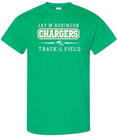 Track and Field POLYESTER WICKING short sleeve T shirt
