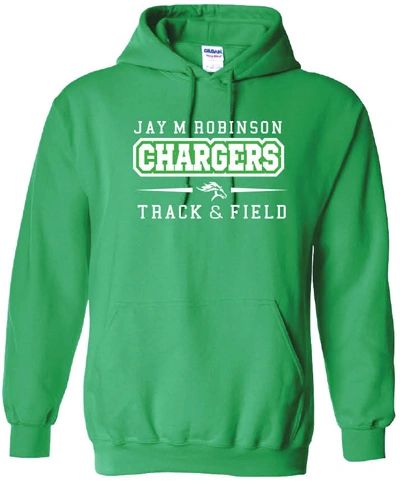3 Piece Track and Field Package- Hoodie, T-Shirt, and long sleeve cotton shirts