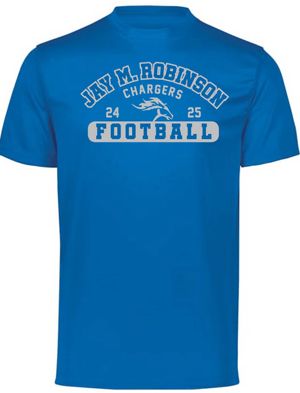 Football POLYESTER WICKING short sleeve T shirt