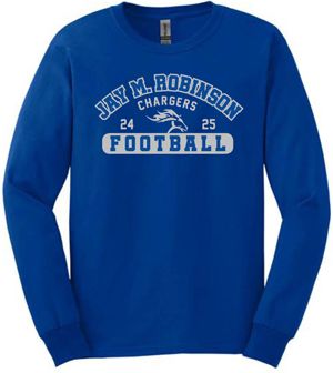 Football long sleeve cotton shirt