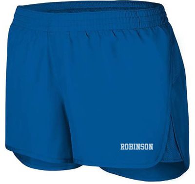 Robinson Ladies/girls shorts- royal shorts with light blue imprint