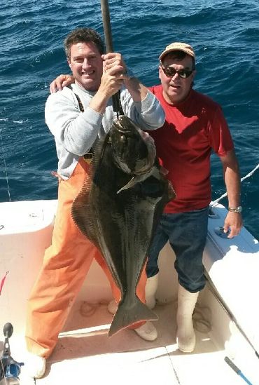 Atlantic Halibut caught on Fippennies Ledge off Gloucester MA.