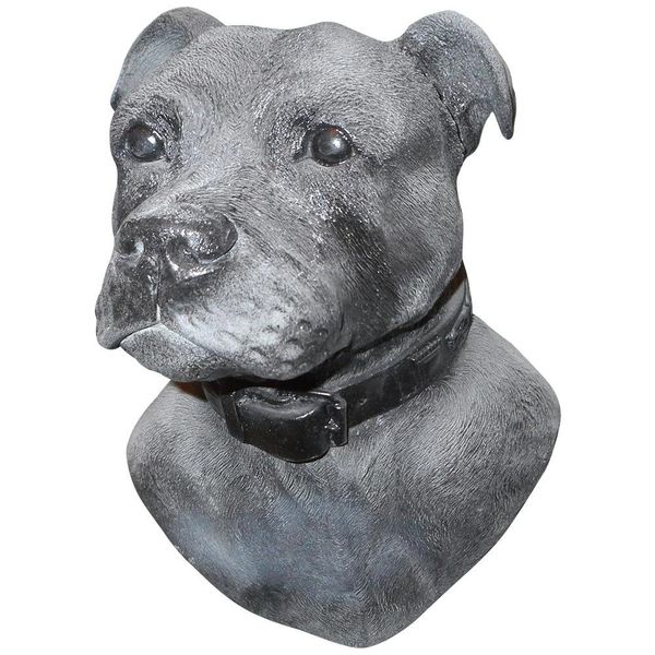 resin staffordshire bull terrier garden ornaments