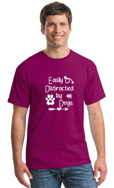 Easily Distracted by Dogs Unisex T-shirt/Hoodie
