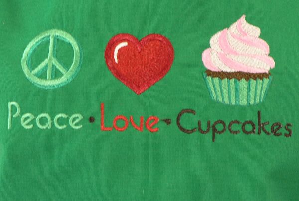 Peace Love Cupcakes Adjustable Chef S Apron My Red Haired Auntie