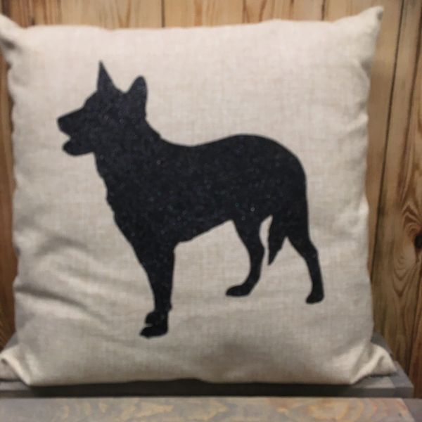 Australian Cattle Dog/ Red or Blue Heeler 18" Pillow/Pillowcase