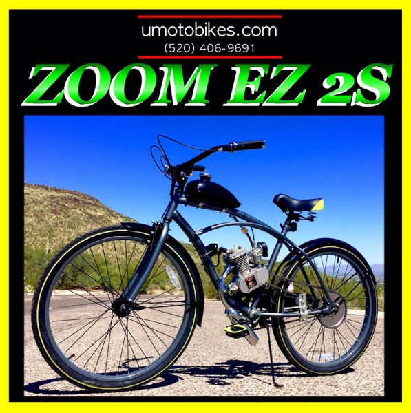 DO-IT-YOURSELF U-MOTO 2-STROKE ZOOM EZ 2S (TM) MOTORIZED BICYCLE SYSTEM