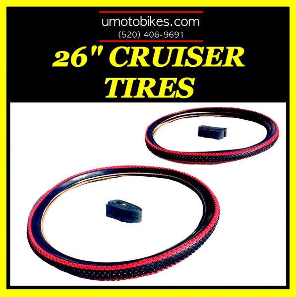 26" CRUISER TIRES AND TUBES