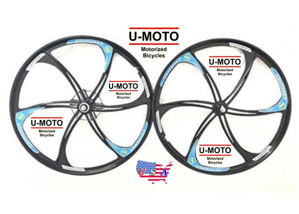 Motorized bicycle mag discount wheels