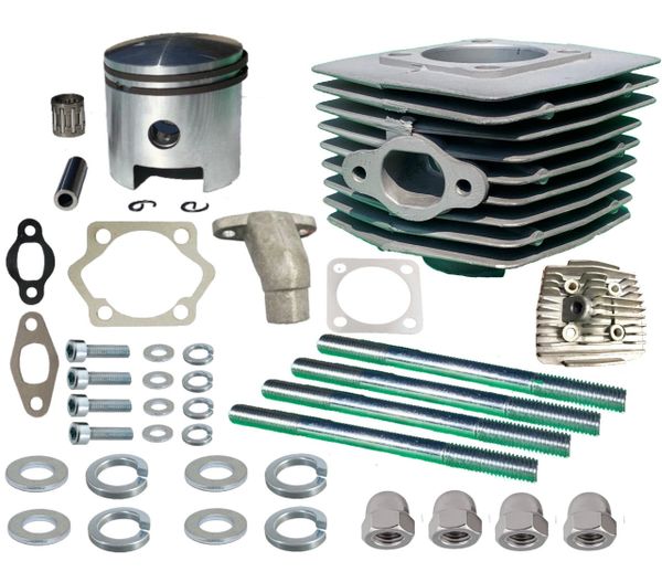 2-STROKE MOTORIZED BICYCLE 66CC/80CC CYLINDER KIT FOR HIGH HOLE PISTON LONGER ROD