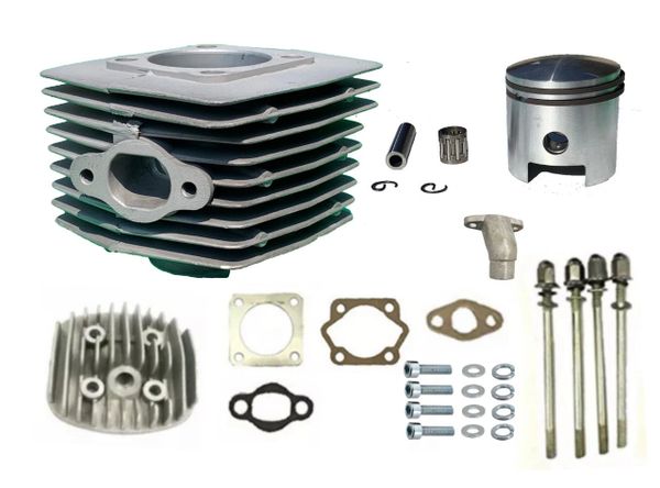 2-STROKE MOTORIZED BICYCLE 66CC/80CC CYLINDER KIT FOR LOW HOLE PISTON SHORTER ROD