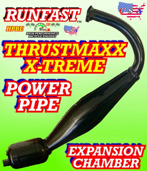 Motorized bicycle deals performance exhaust