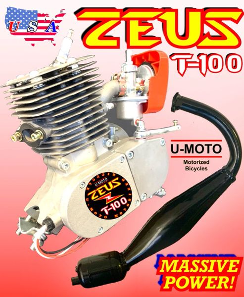 ZEUS T-100 (TM) THUNDER ONE HUNDRED 80CC/100CC 2-STROKE BICYCLE ENGINE UPGRADE