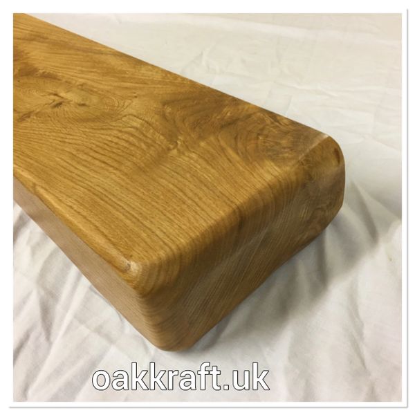 Solid Rustic Oak Beam. Mantel. Floating Shelf. Size 8" x 4"