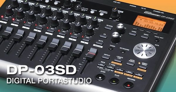 DJ機材 TASCAM DIGITAL PORTASTUDIO DP-03SD DP-03SD | 8-Track Digital Portastudio W/Faders | TASCAM