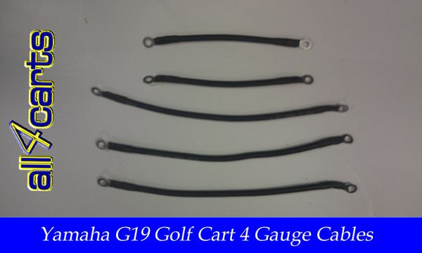 Yamaha G19 36 Volt Battery Cable Set | 4 Gauge Upgrade