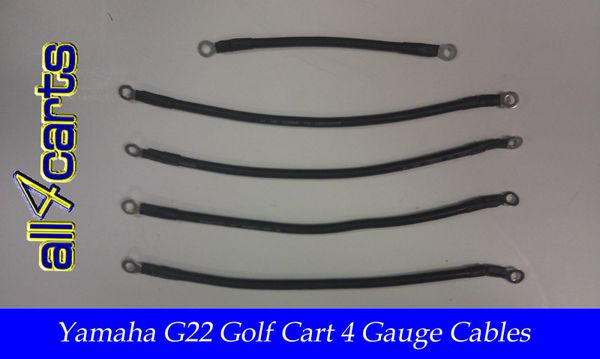 Yamaha G22 48 Volt Battery Cable Set - 4 Gauge