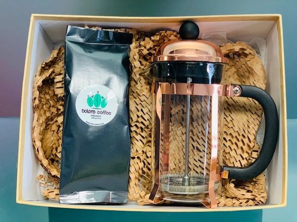 600ml cup French Press & 100g coffee gift combo