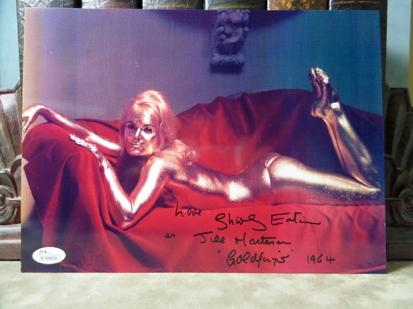 Photo Shirley Eaton In Person signed autograph James Bond Goldfinger G12 