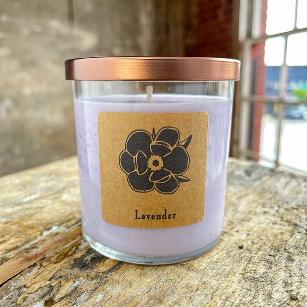 Lavender 10oz Soy Candle Handmade Natural Essential Oil Soaps, Soy