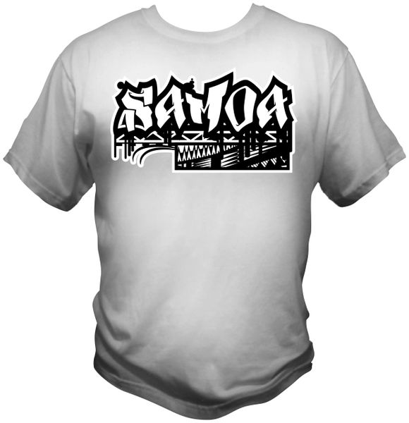 T-Shirt: Samoa 1 Colour by One Tribe Graffix