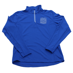 Ladies 3/4 Zip Pullover - Royal Blue