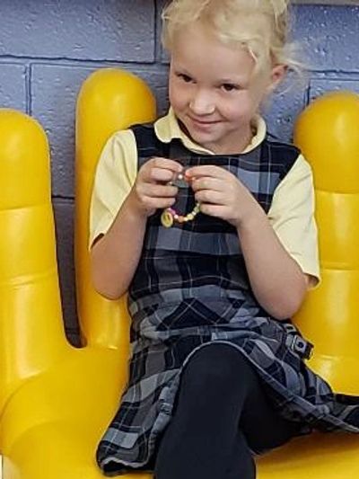 Transitional Kindergarten Plaid Jumper and Yellow Polo by Schoolbelle's
