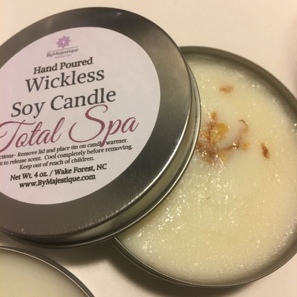 All Natural Soy Wickless Candle Jars - 7 oz