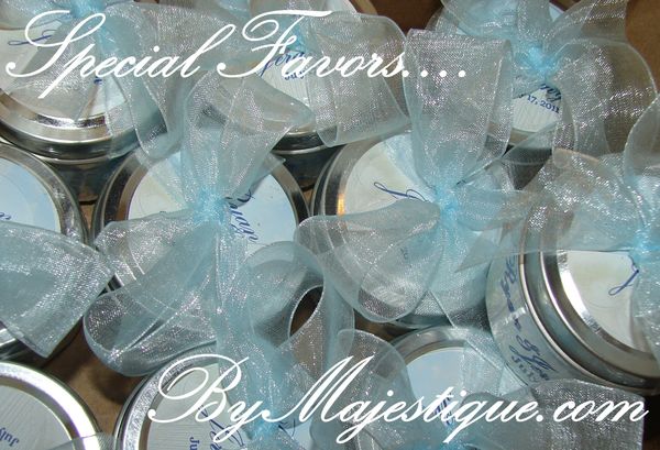 Soy Wax Candle Favors byMajestique (Sets of 12)