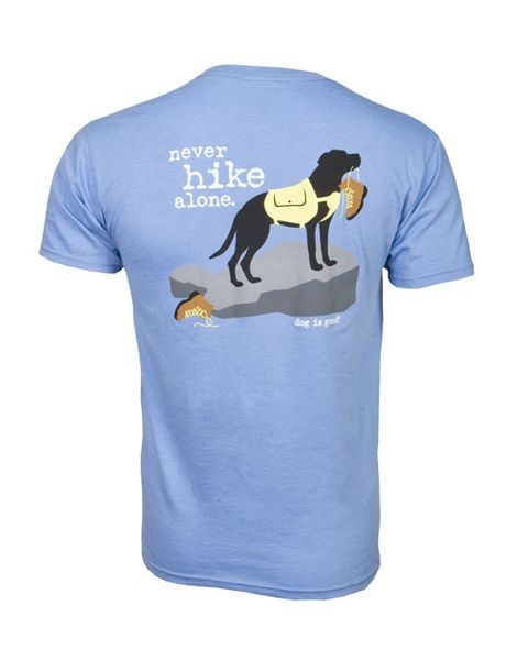 T-Shirt: Never Hike Alone, Men's/Unisex