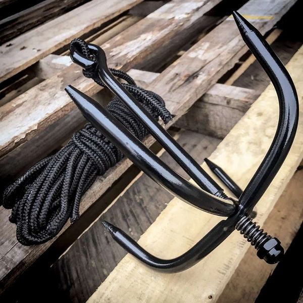 Ninja Grappling Hook w/ Rope - Black