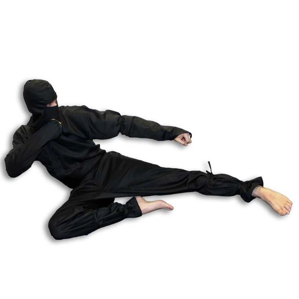 Authentic Black Ninja Uniform Costume 