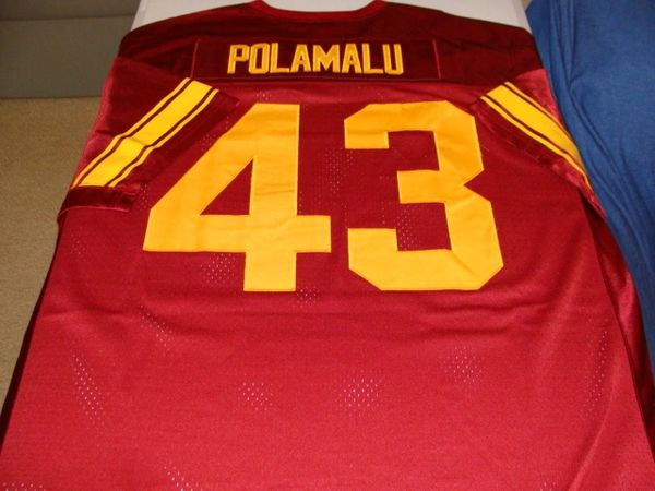 Nike Troy Polamalu USC Trojans No.43 - Red Football Jersey