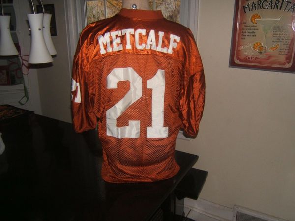 21 ERIC METCALF Texas Longhorns NCAA RB/WR/RS Orange Throwback