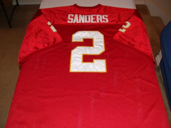 NCAA Florida State Seminoles 2 Deion Sanders Red New Men Jersey