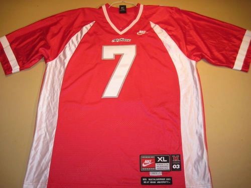 Rare Ben Roethlisberger Miami Redhawks Nike Jersey Vtg 03 Red Xl Nfl  Football