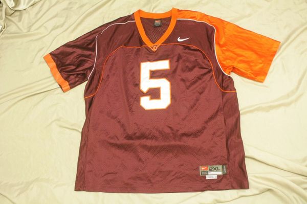 Virginia Tech Hokies #5 Jersey Tyrod Taylor Maroon