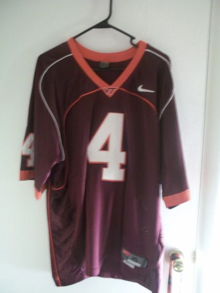 #4 Virginia Tech Hokies NCAA Football Maroon Throwback Jersey