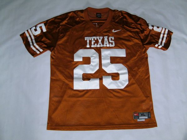 Men's Texas Longhorns Alumni Football Game #25 Jamaal Charles college Jersey  - Orange