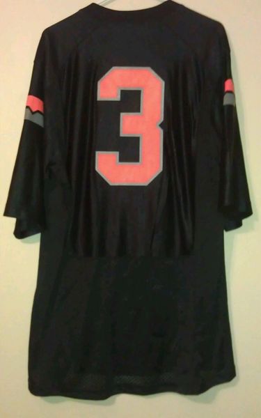 #3 BRANDON WEEDEN Oklahoma State Cowboys NCAA QB Black Throwback Jersey