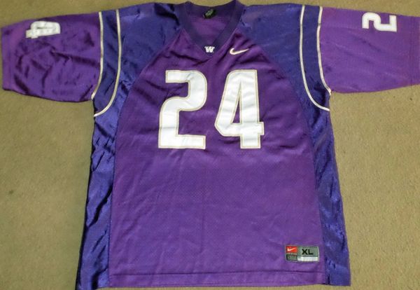 #24 Washington Huskies NCAA Football Purple Throwback Jersey