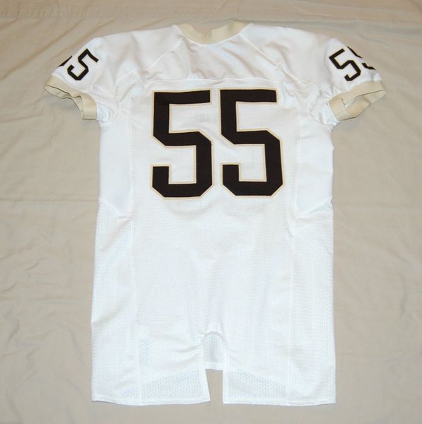 #55 Colorado Buffaloes NCAA Football White Throwback Jersey