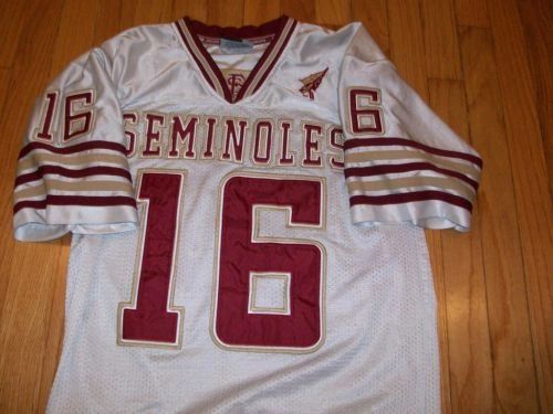 #16 Florida State Seminoles NCAA Football White Throwback Team Jersey