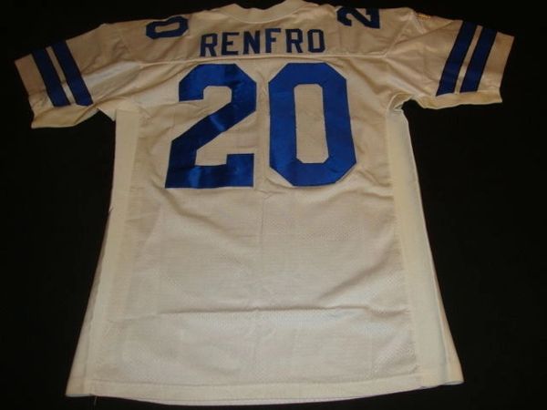 20 MEL RENFRO Dallas Cowboys NFL CB White Throwback Jersey