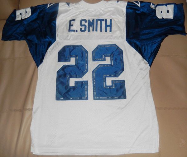 Emmitt Smith Dallas Cowboys Signed Autographed White #22 Jersey