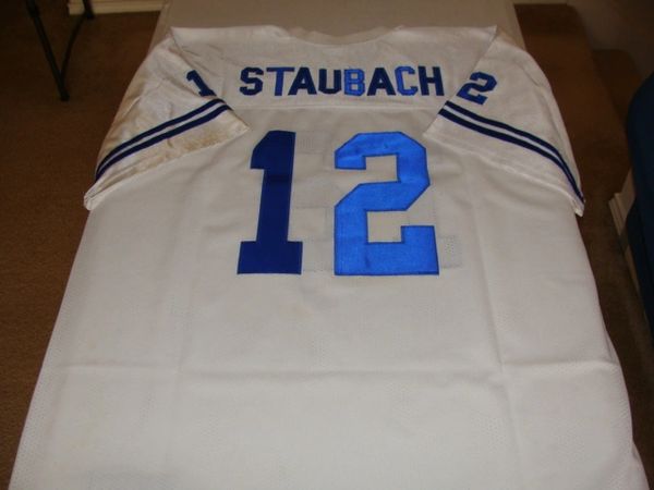 Source Ready to Ship Roger Staubach White Throwback Best Quality Stitched  American Football Jersey on m.