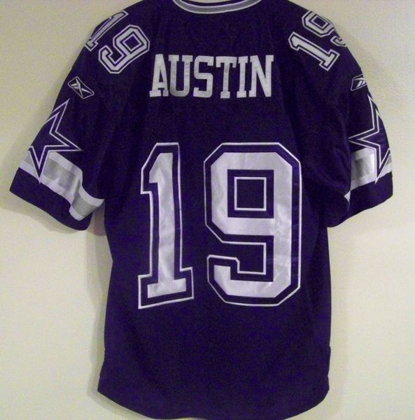 19 MILES AUSTIN Dallas Cowboys NFL WR White Mint Throwback Jersey