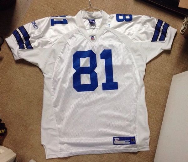 81 TERRELL OWENS Dallas Cowboys NFL WR White Throwback Jersey