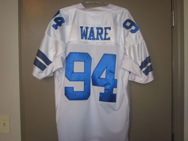 94 DeMARCUS WARE Dallas Cowboys NFL LB White Throwback Jersey